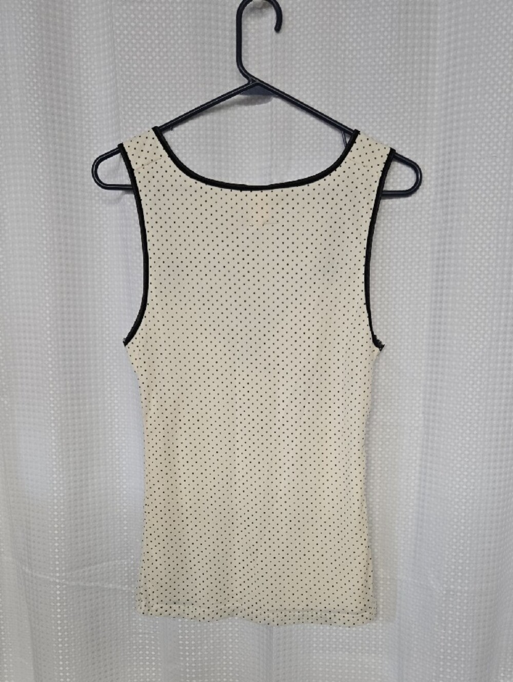Body Central Cream Polka Dot Lace-Trim Camisole with Black Accents - Picture 2 of 3